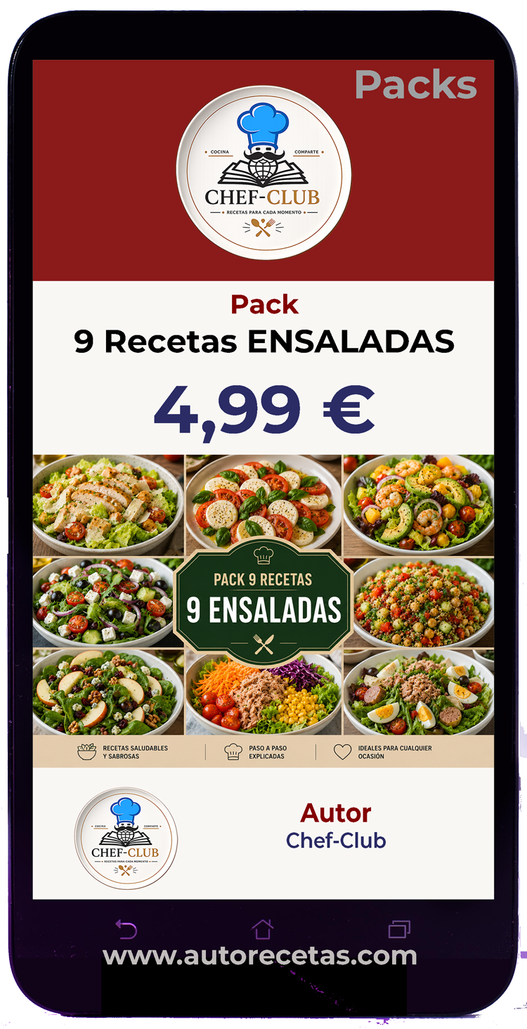 PACK ENSALADAS - 9 Recetas Chef-Club