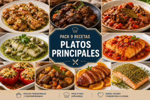 PACK Platos principales - 9 Recetas Chef-Club