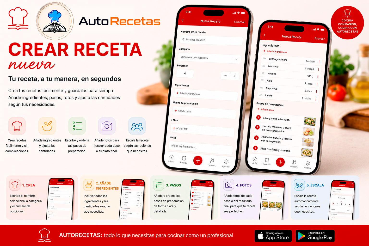 Crear RECETA AutoRecetas