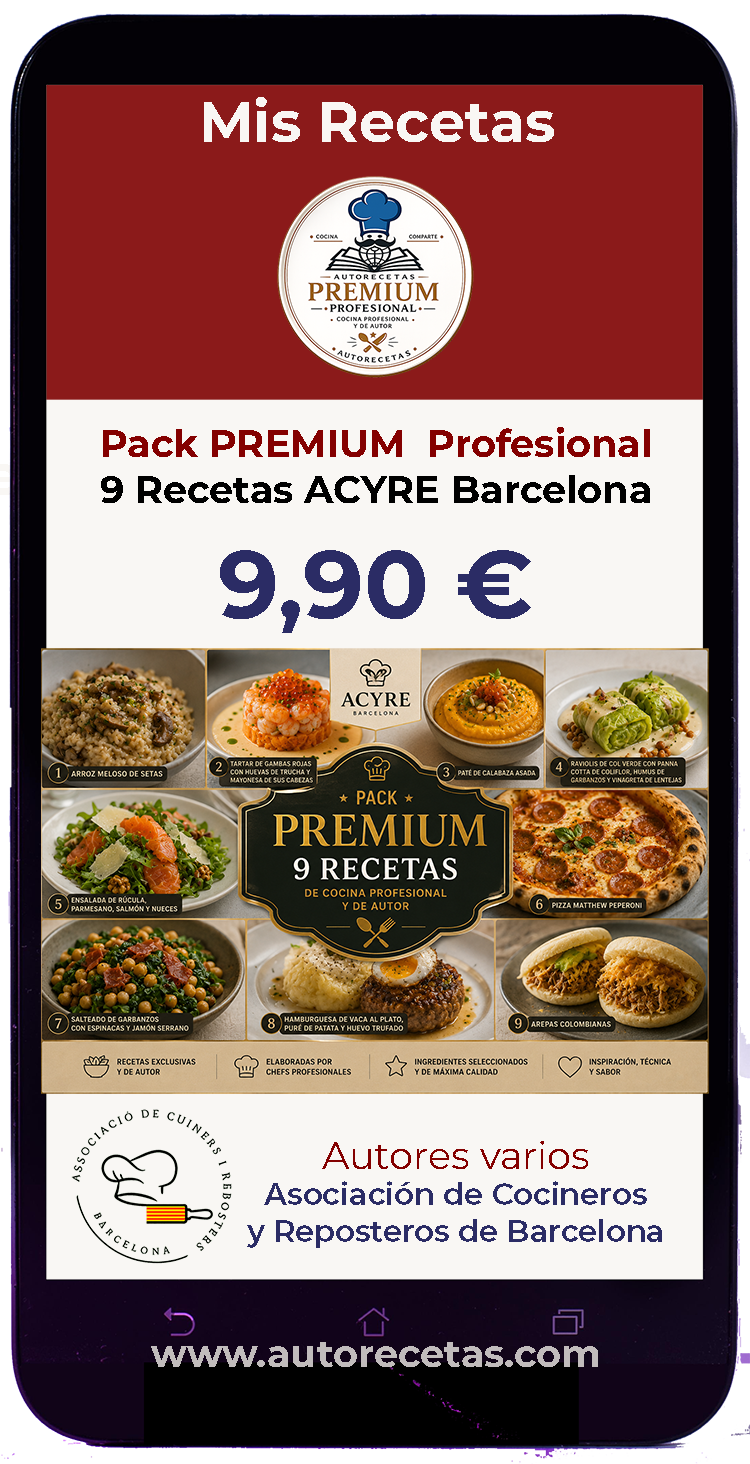 Pack de Recetas PREMIUM Profesional - ACYRE Barcelona