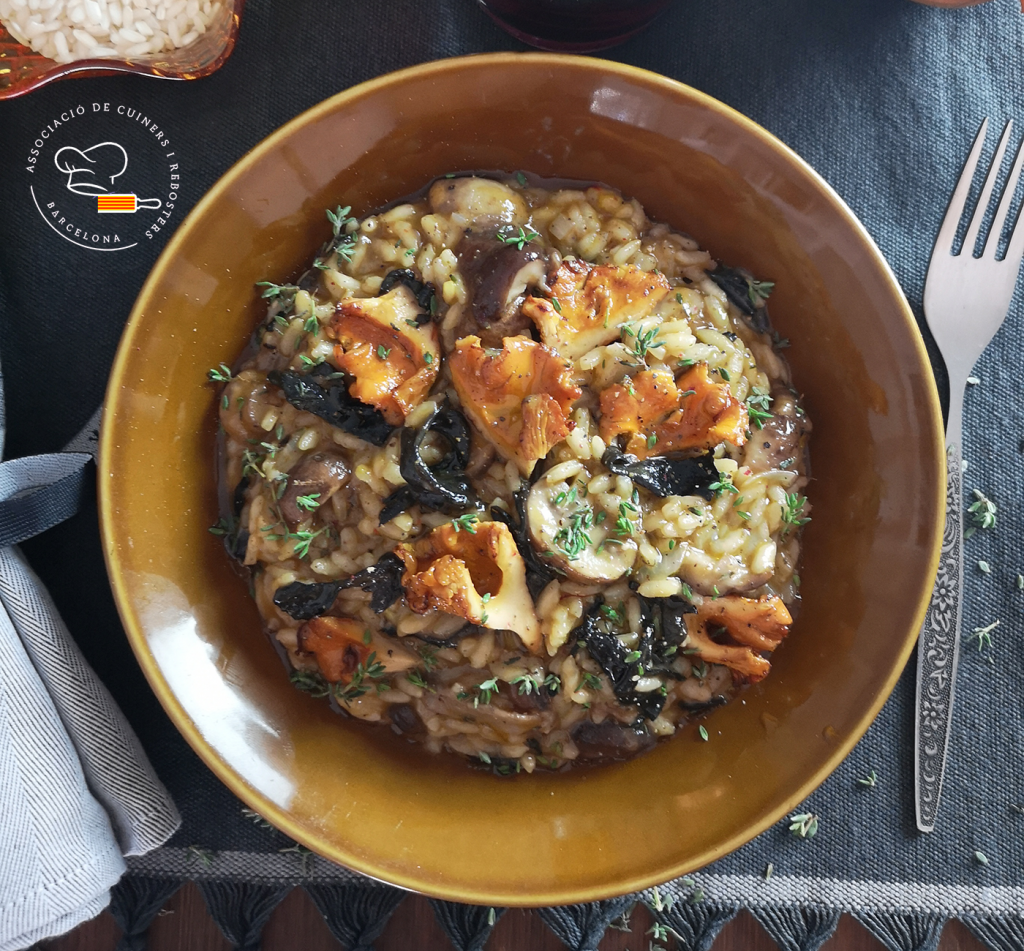 Arroz meloso de setas