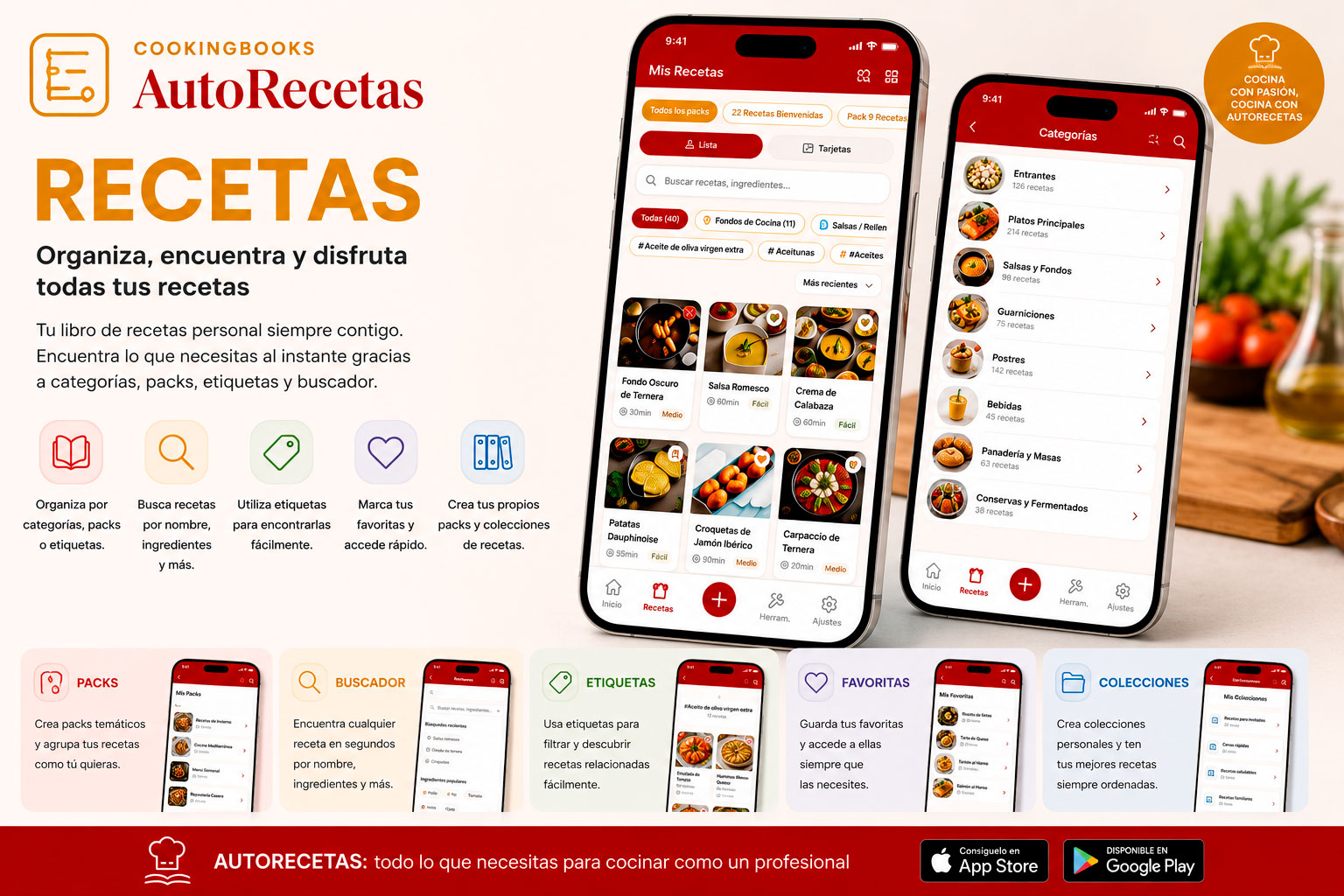Descubre AUTORECETAS - Funcionalidades 3. Crear Receta