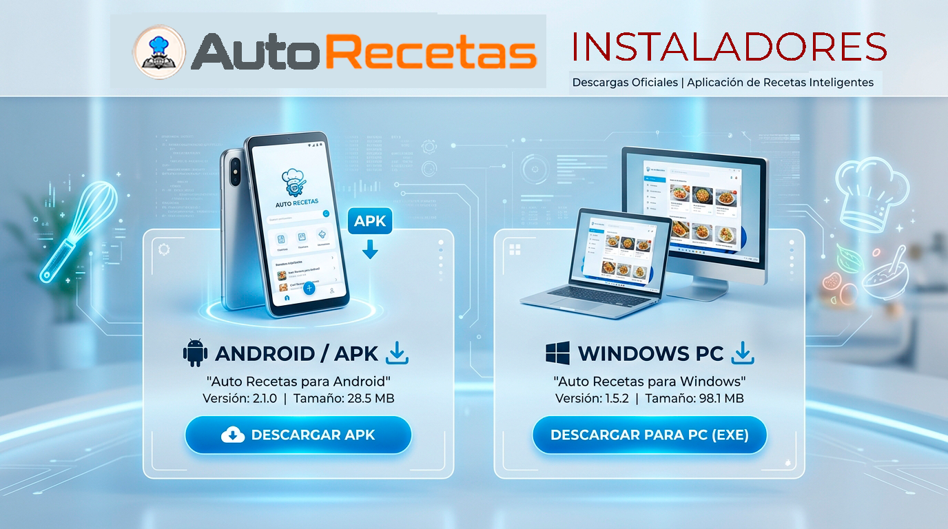 Descargar Instaladores de AUTO RECETAS