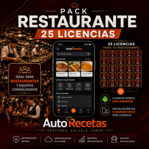Pack RESTAURAMTE 25 Licencias