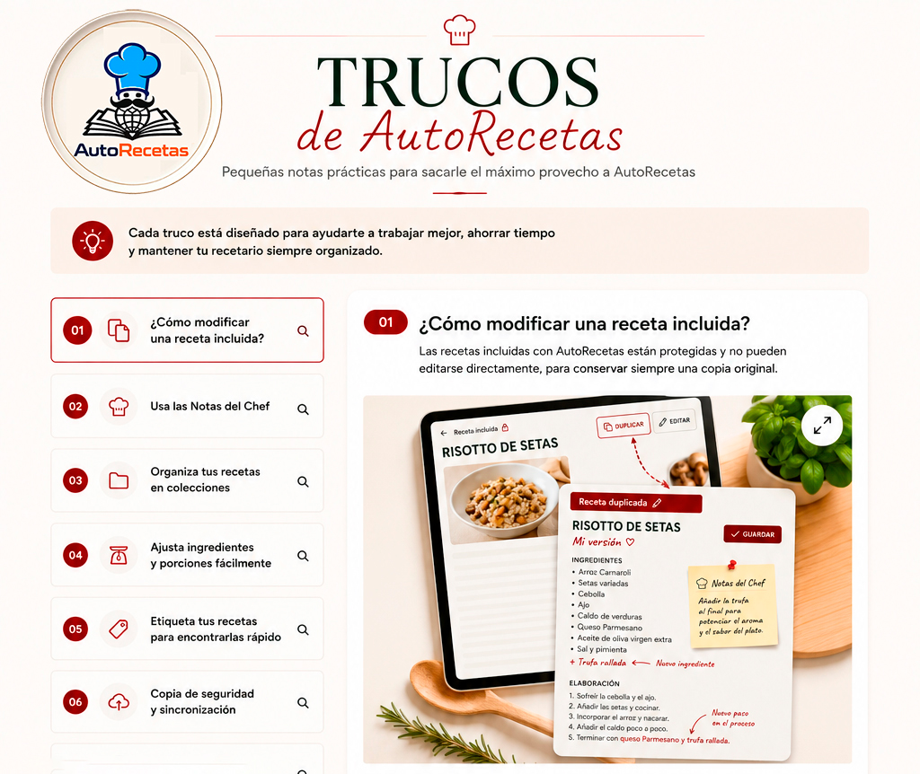 TRUCOS AutoRecetas