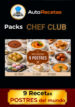 Pack 9 POSTRES del mundo