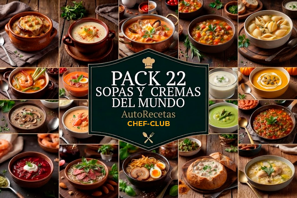 Pack AutoRcetas 22 Sopas y Cremas del Mundo
