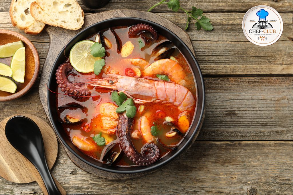 Sopa de pescado y marisco