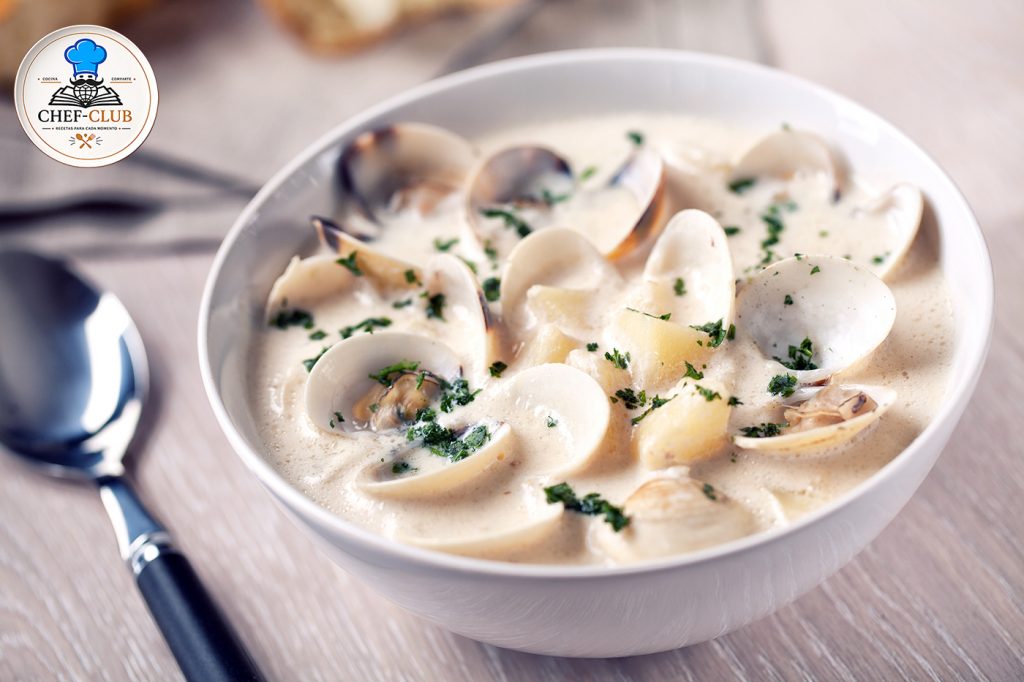 Clam Chowder de Nueva Inglaterra