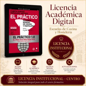 Licencia INSTITUCIONAL 250 unidades Académicas EL PRACTICO 6500 Recetas