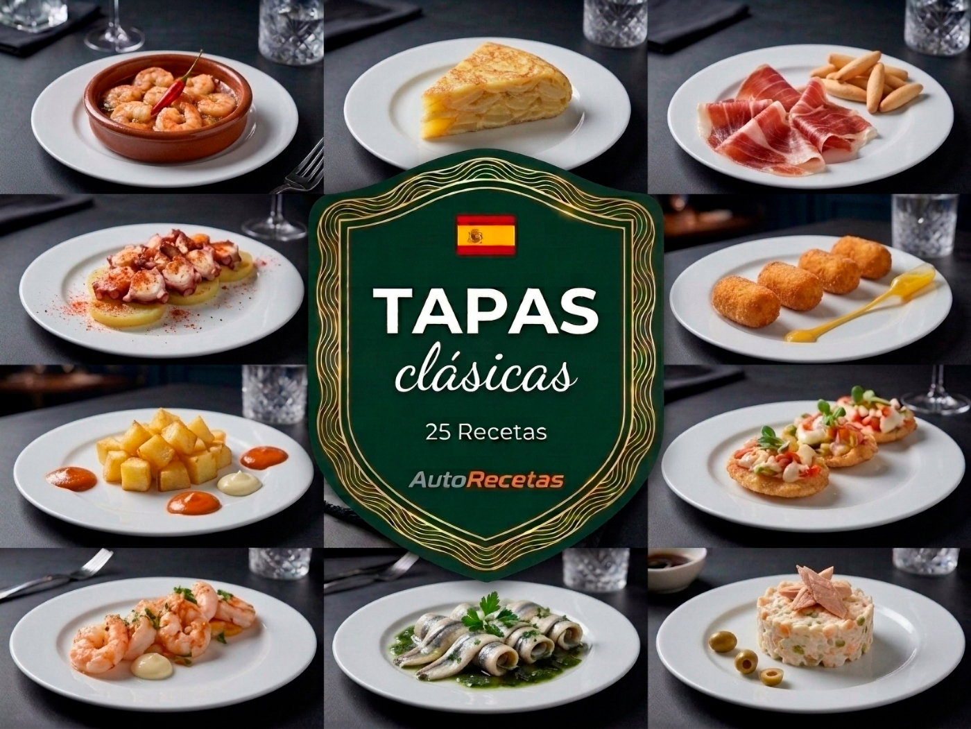 Pack 26 Rcetas TAPAS Clásicas AutoRecetas