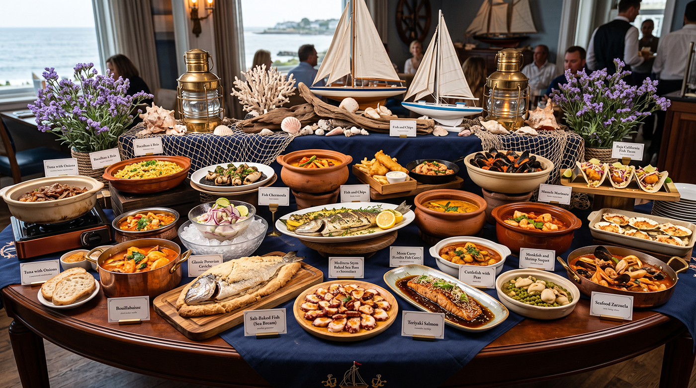 Buffet de 20 PESCADOS y Mariscos AutoRecetas