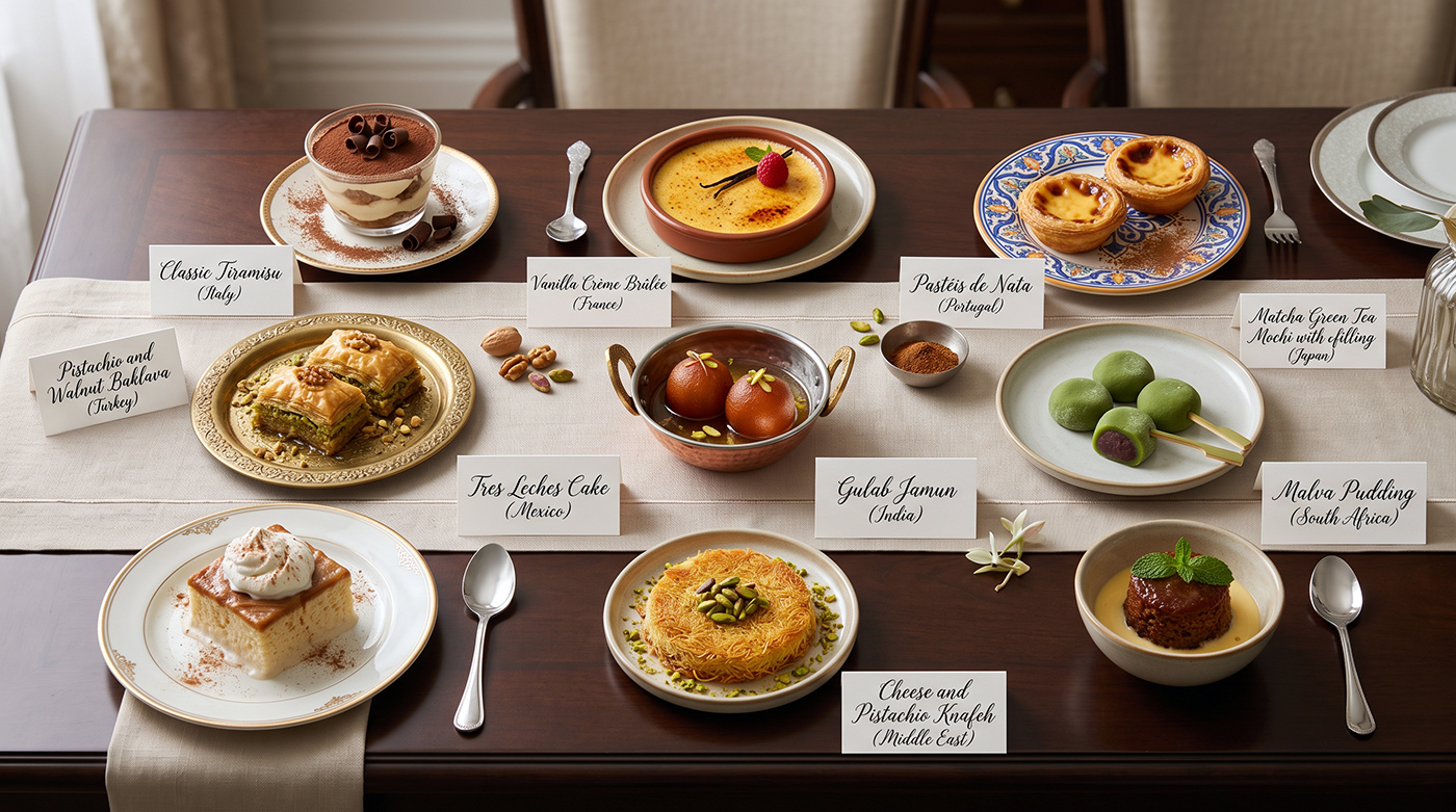 Buffet 8 POSTRES del mundo AutoRecetas