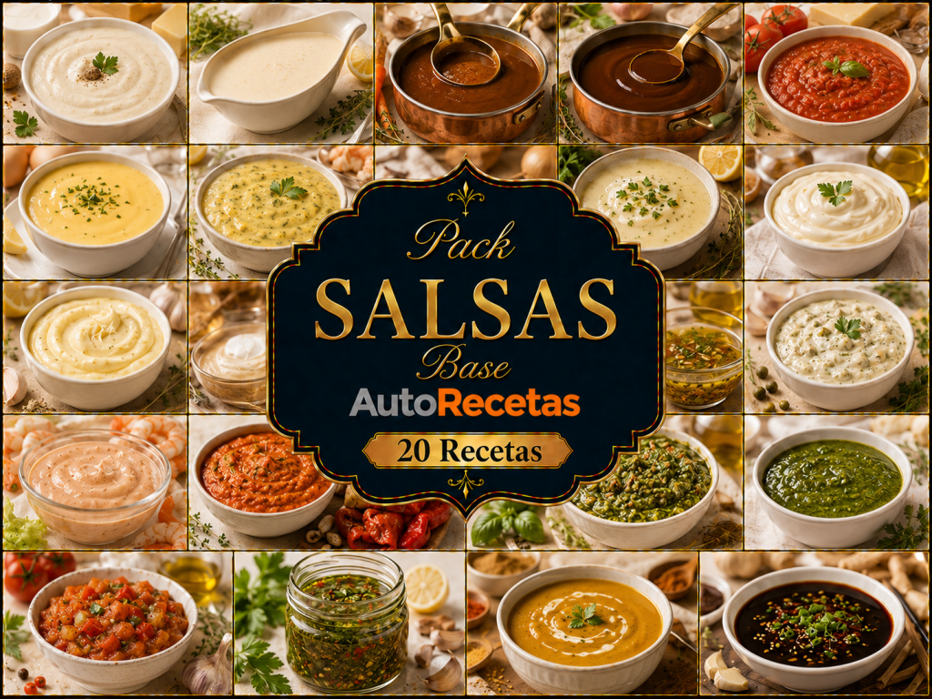 Pack 20 SALSAS Base AutoRecetas