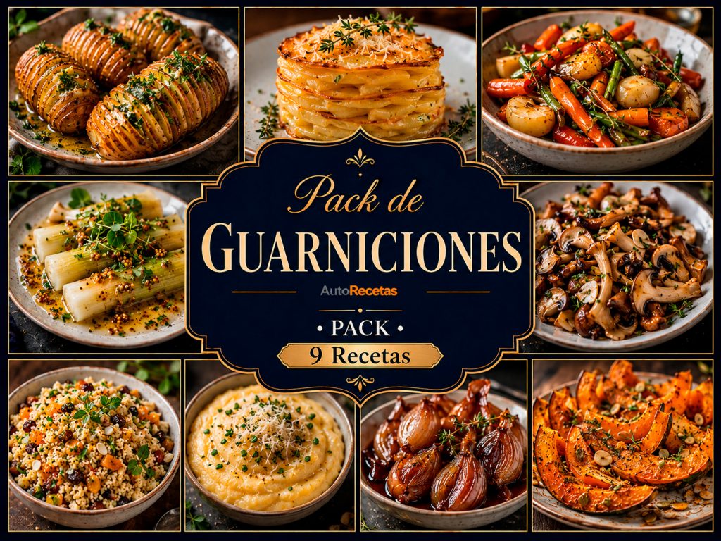 Pack AutoRec3tas 9 platos GUARNICIONES