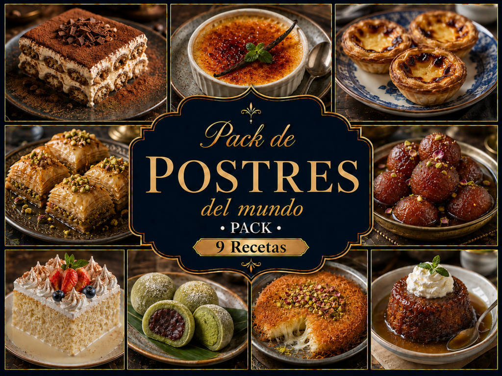 Pack 9 Recetas POSTRES AutoRecetas