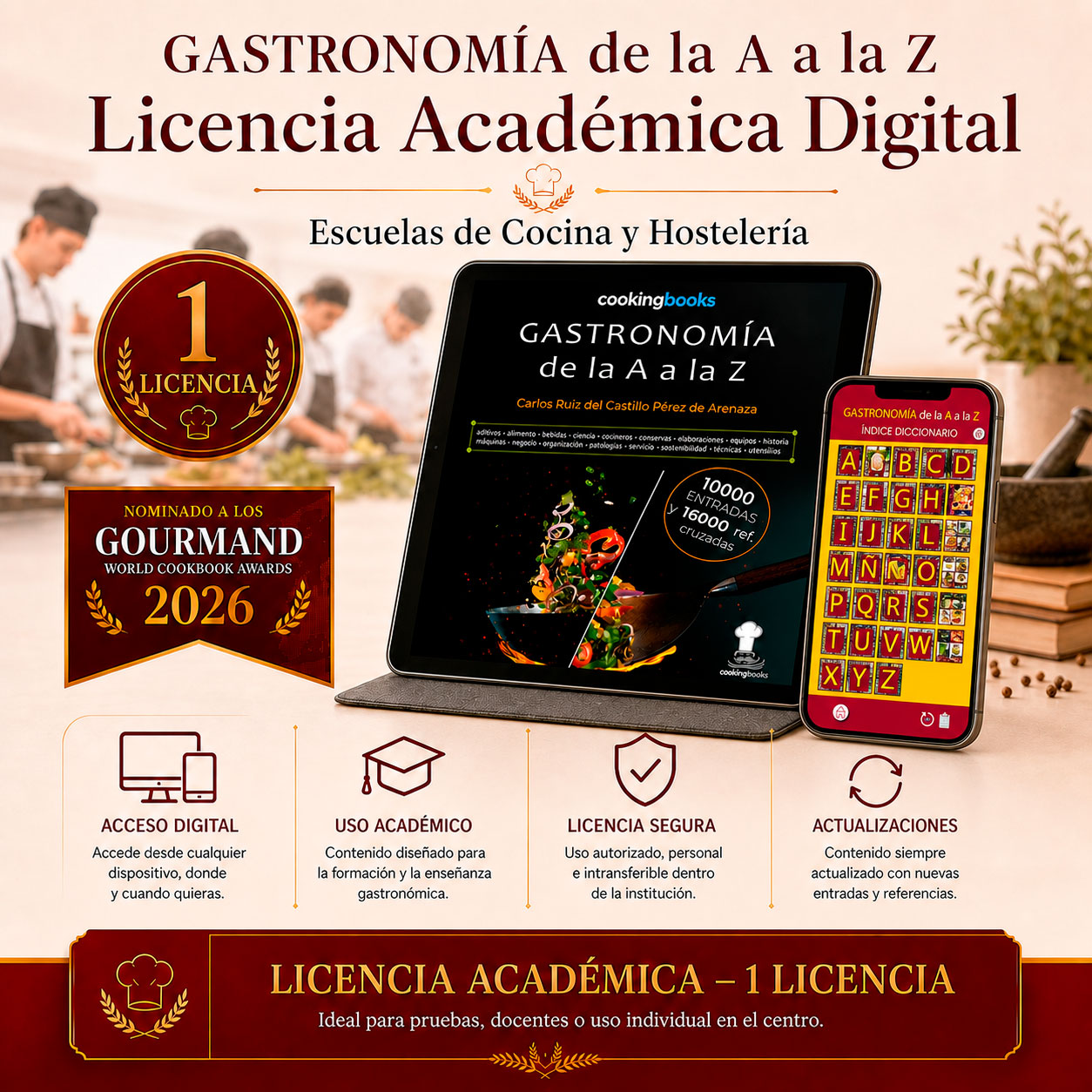1 Licencia Académica Diccionaro "GASTRNOMÍA de la A a la Z"