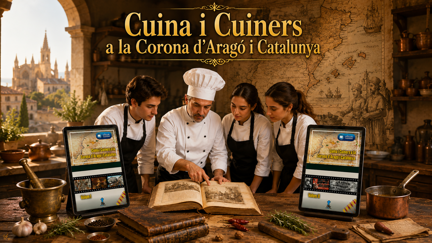 Cuina i Cuiners a la Corona d‘Arago i Catalunya - 2 eBooks
