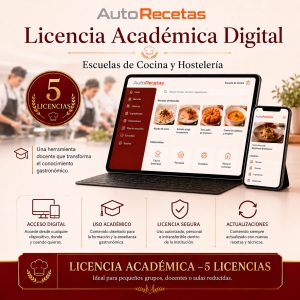 5 Licencias AutoRecetas para Escuelas de Cocina y Hostelería
