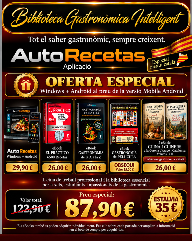 OFERTA Compra Biblioteca Gastronómica Inteligente AutoRecetas
